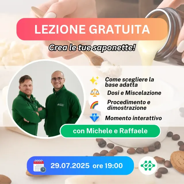 Naturesin ArtSoap lezione gratuita saponette artigianali online