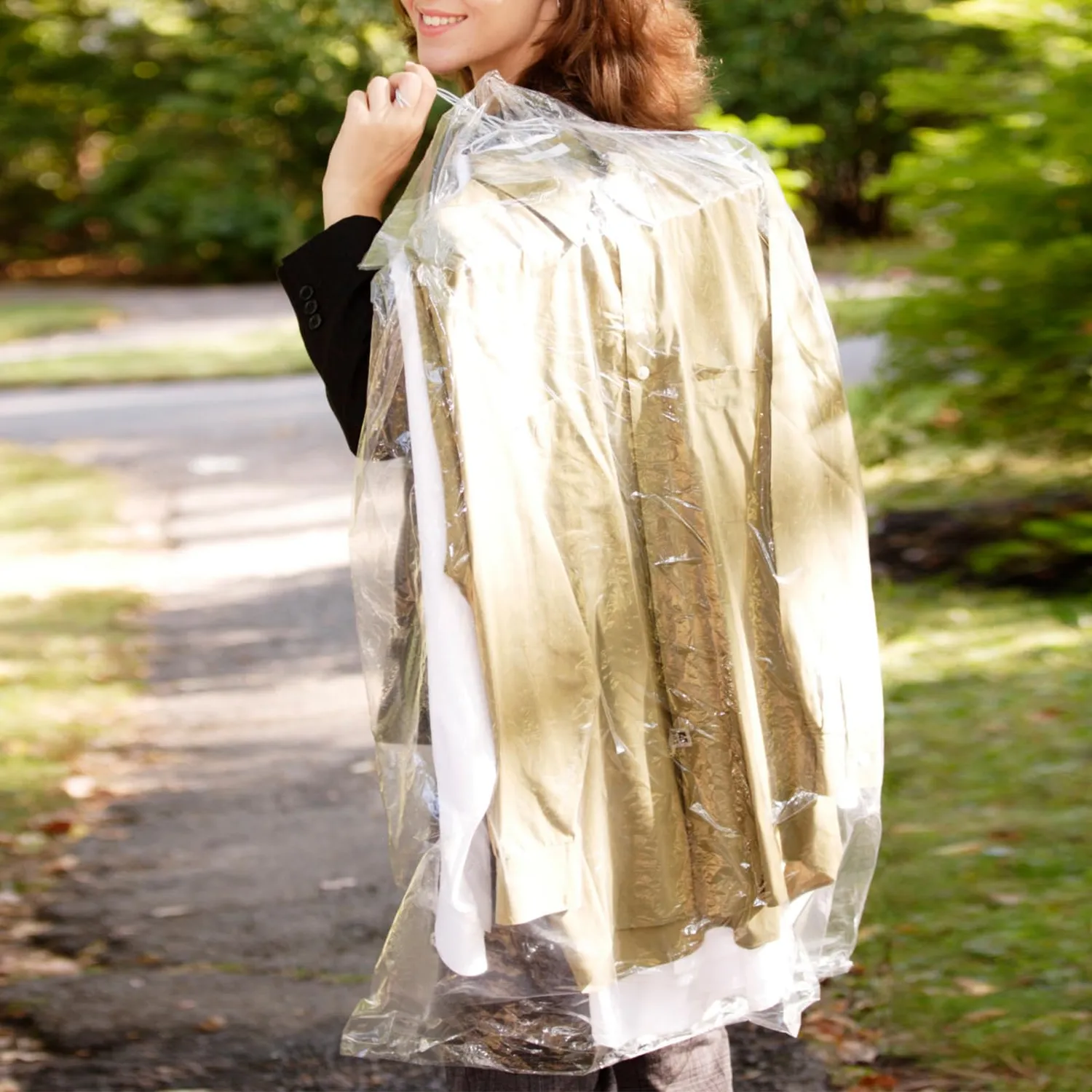 Angoily Copriabiti sacchetti trasparenti 50 pezzi 60x100 cm