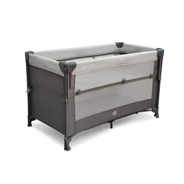 Giodicart GioJoy Deluxe lettino da viaggio grigio 2 livelli