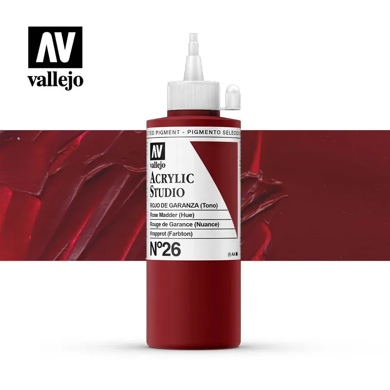 Vallejo Acrylic Studio 26 colore acrilico 200ml coprente