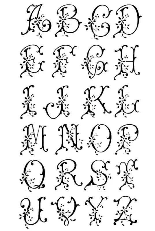 Deco Foam YZ016 Stencil Alfabeto Inglese 35x25 cm