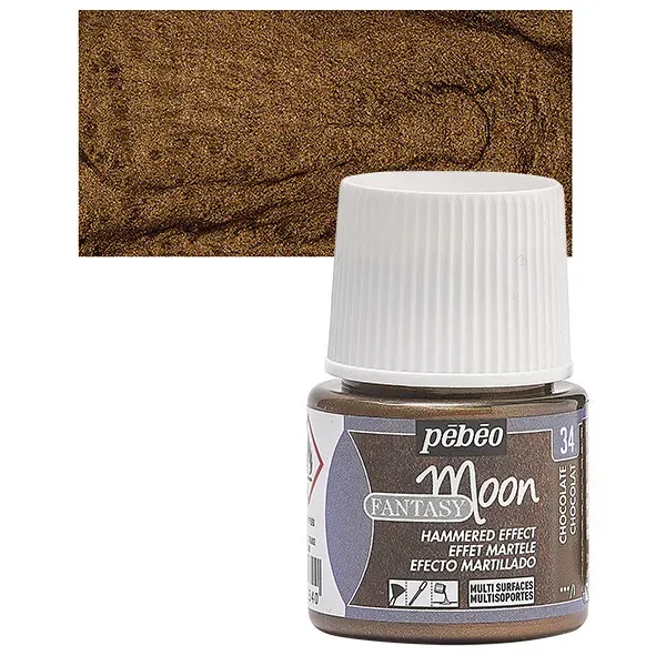 Pebeo Fantasy Moon No34 smalto chocolate 45 ml martellato