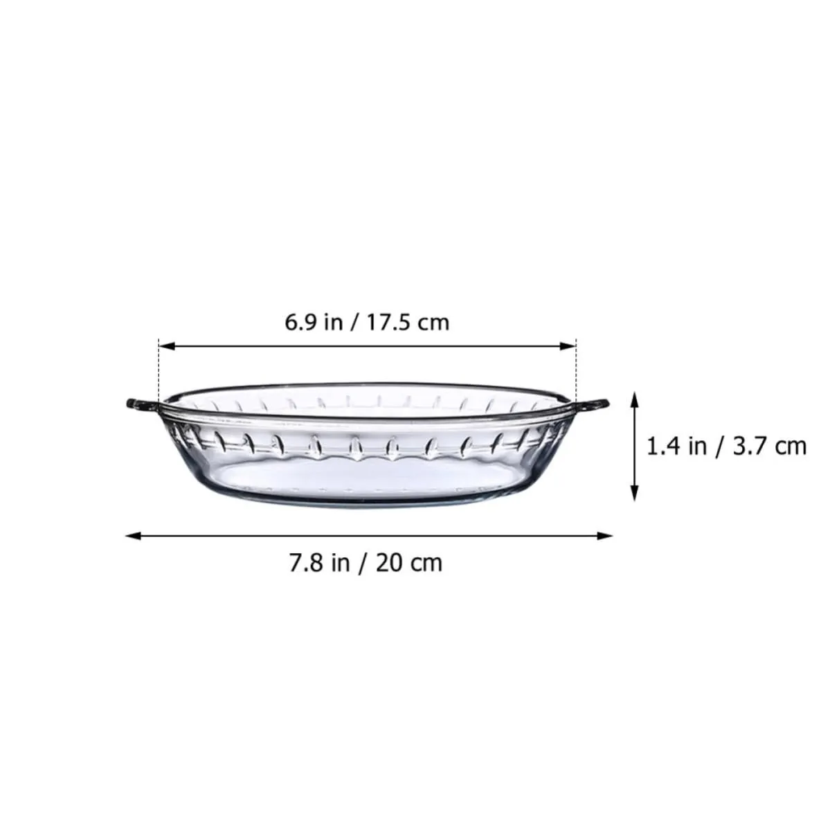 Angoily Pirofila Vetro Bianco Forno 20x17,5cm 1 Pezzo