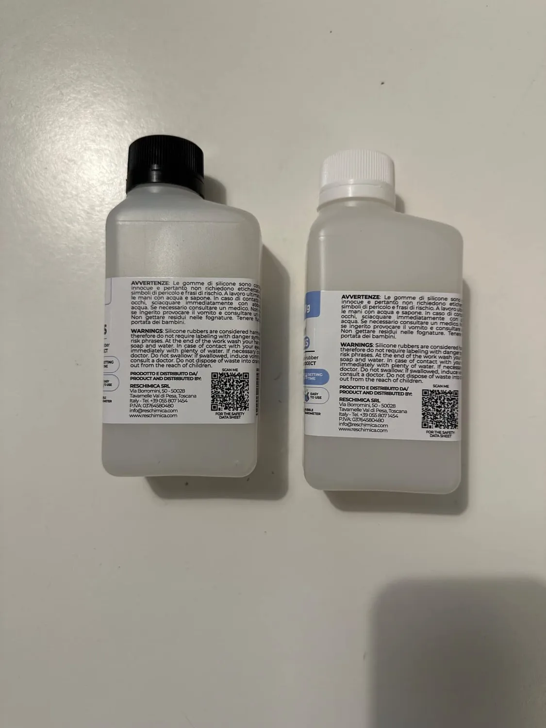 Reschimica R Pro Glass gomma siliconica traslucida 1 kg 12 Shore