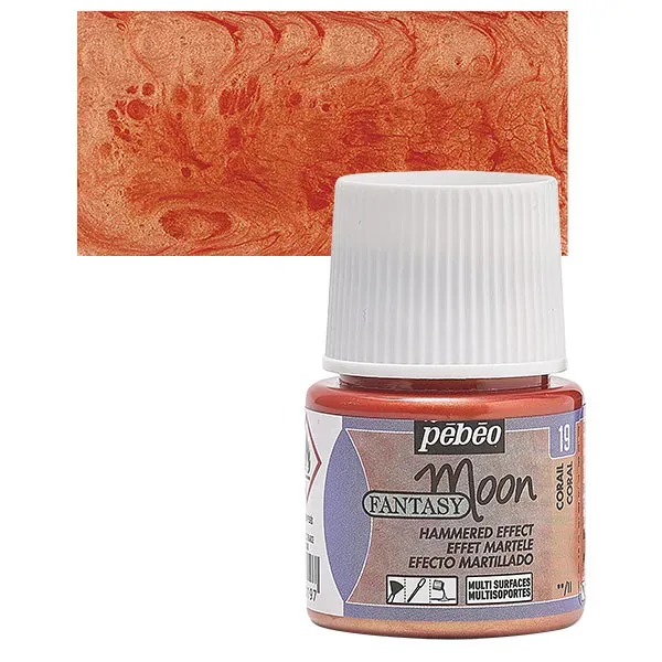 Pébéo Fantasy Moon N19 smalto corallo 45ml martellato