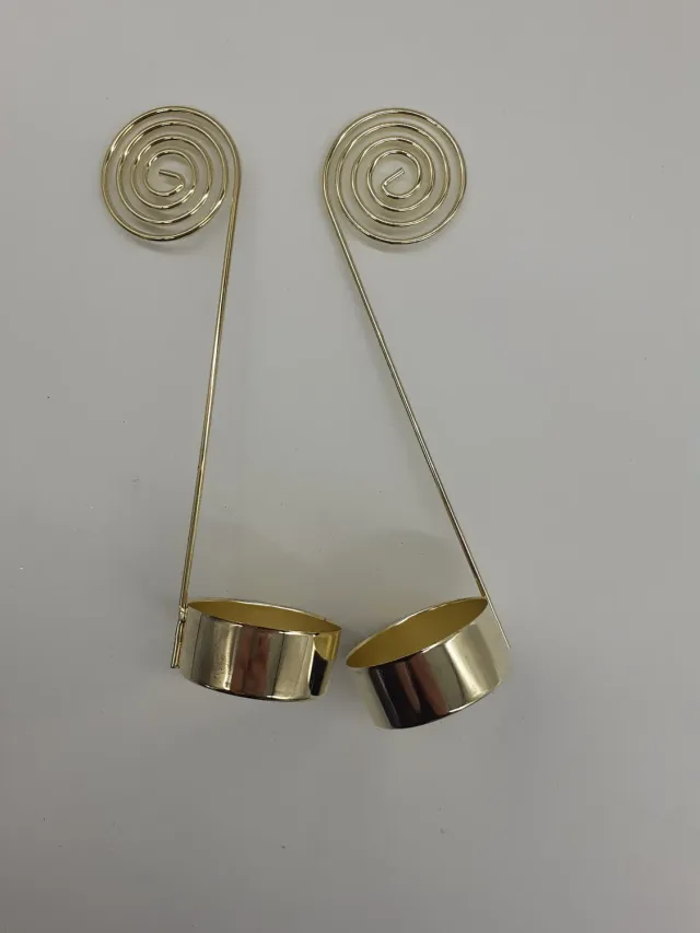 Deco Foam 3901013 portacandele oro 14 cm 2 pezzi
