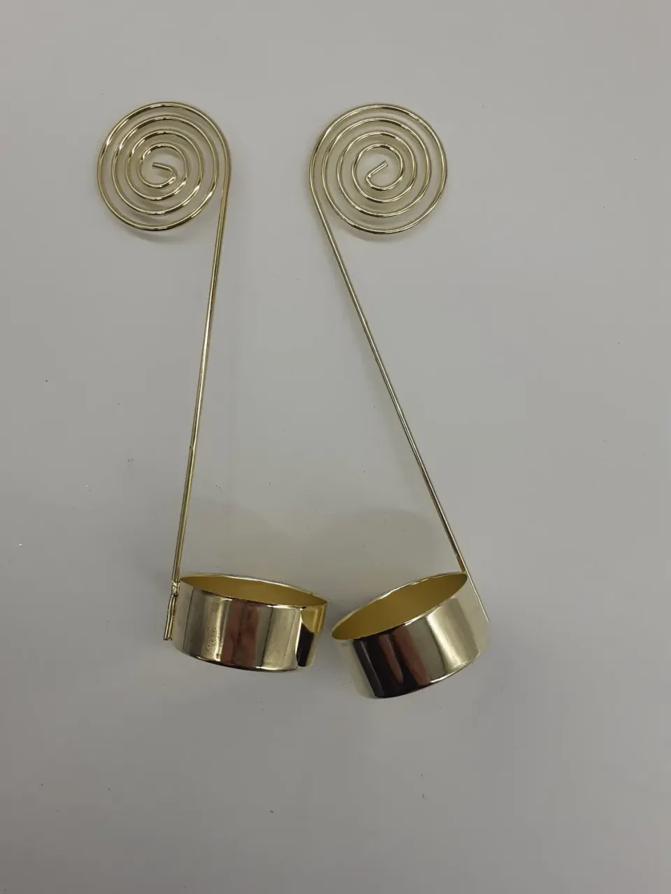 Deco Foam 3901013 portacandele oro 14 cm 2 pezzi