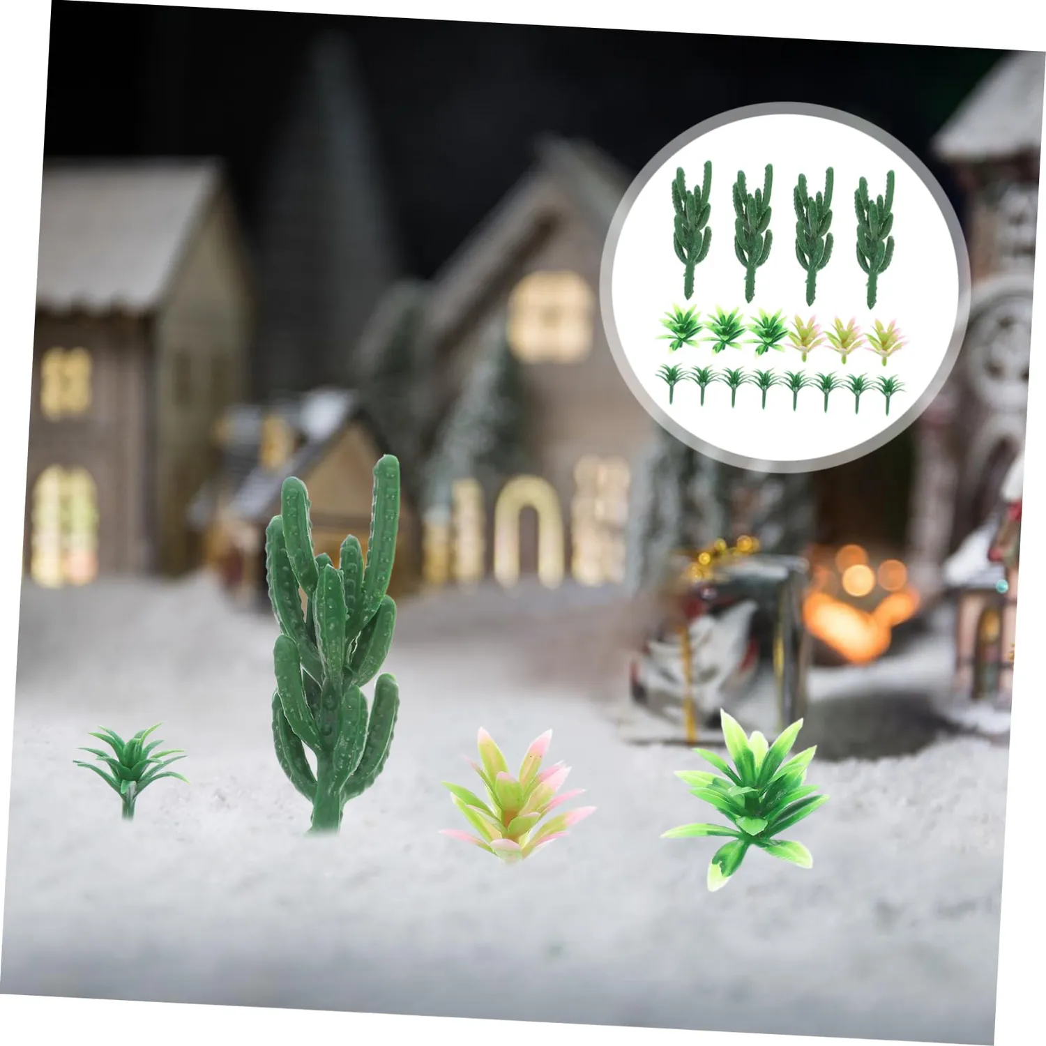 Angoily Alberi Miniatura Cactus 18 Pezzi Modellismo Realistici