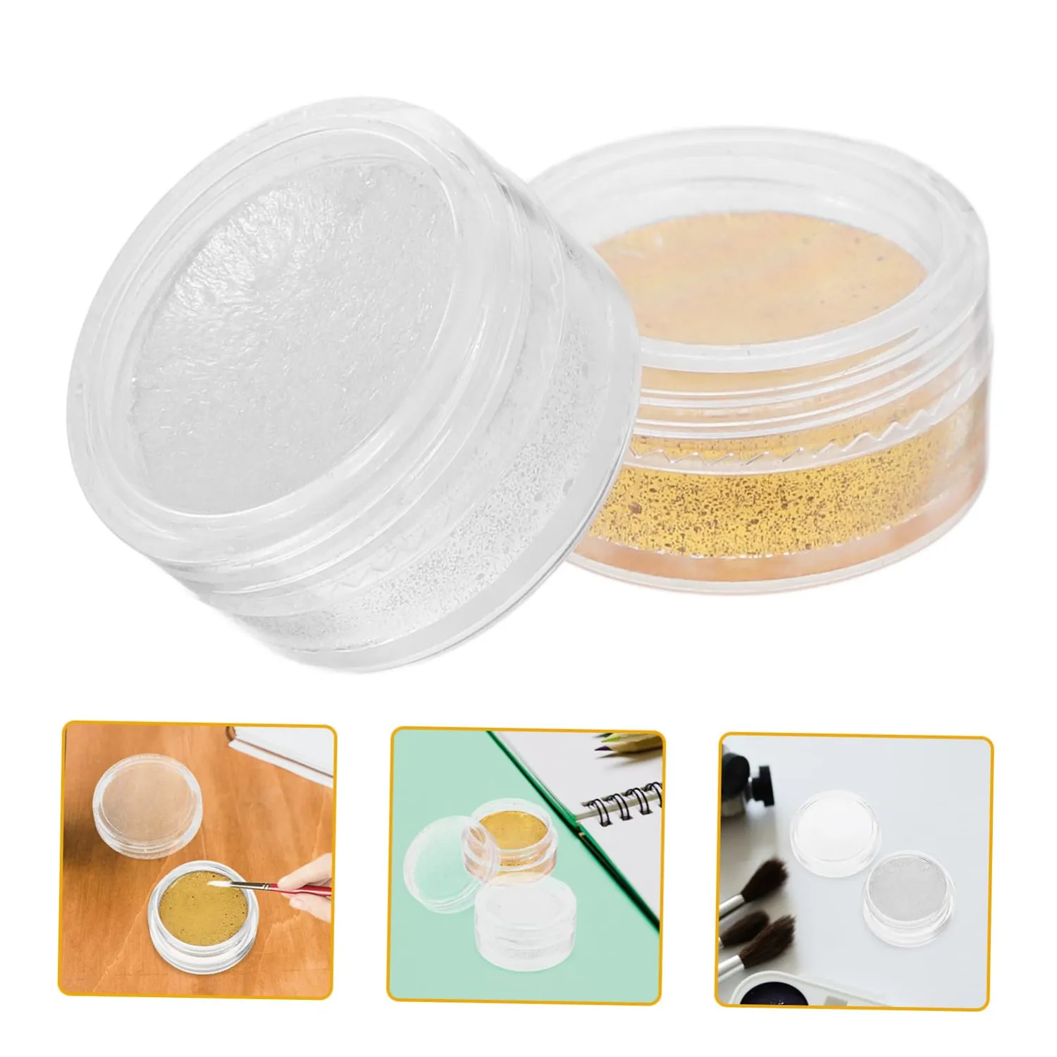 Angoily Set Acquerelli Glitter 2 Pezzi 5 ml Effetto Metallico