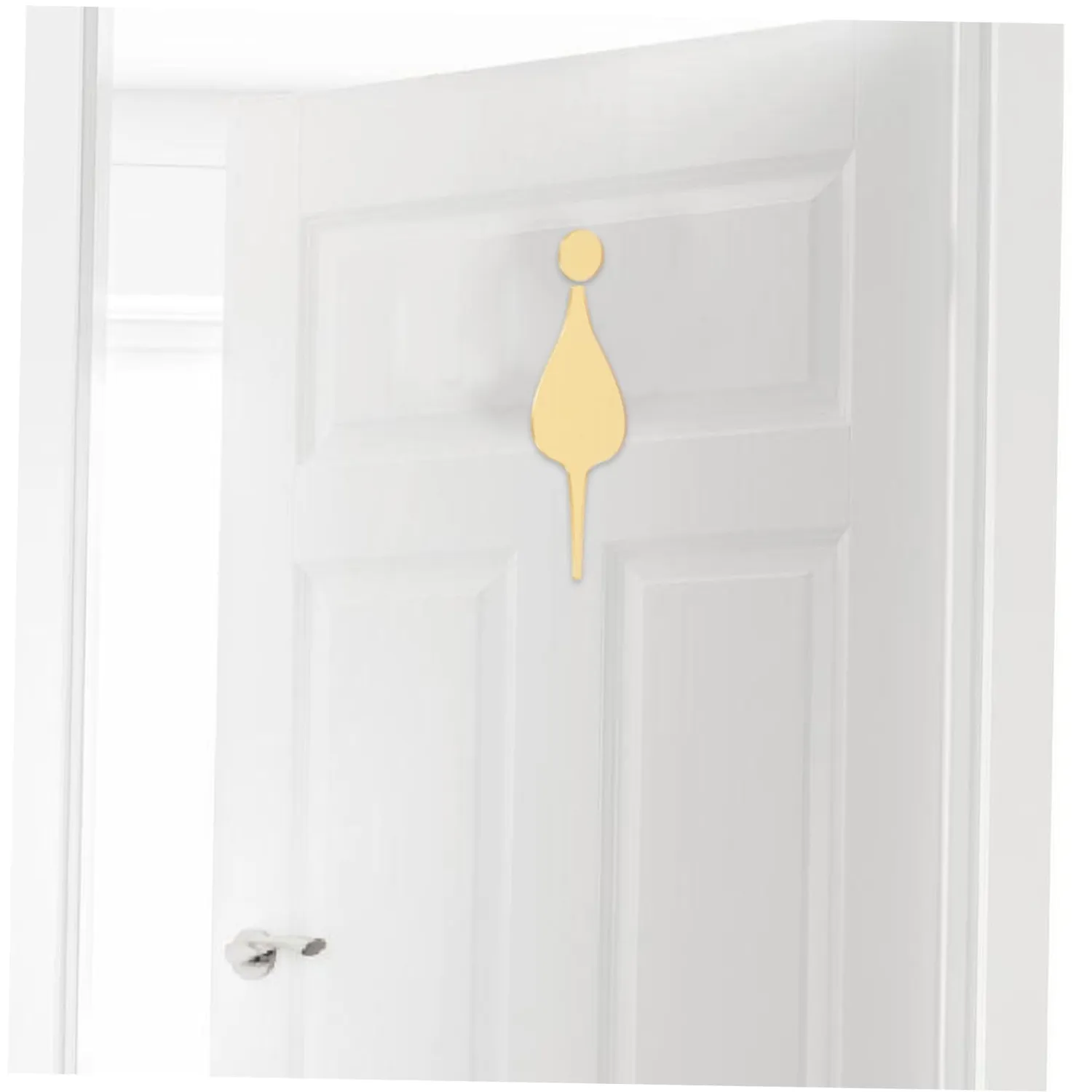 Angoily Cartelli Bagno Acrilico Oro 2 Pezzi 3D