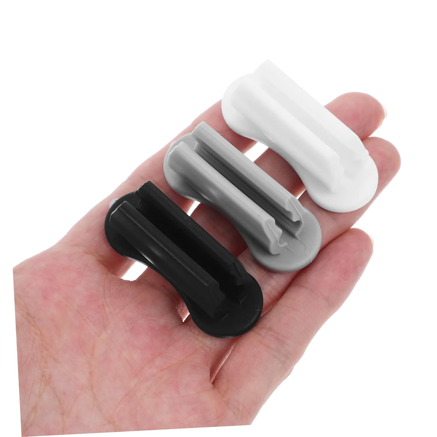 Angoily Doppio Foro portapenne adesivo silicone 6 pezzi
