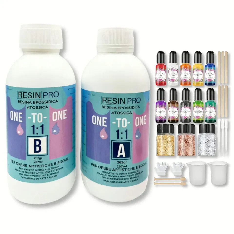 Resin Pro One-to-One kit resina epossidica gioielli trasparente fiera
