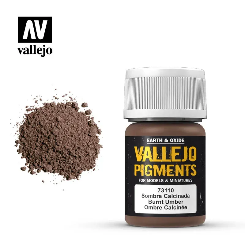 Vallejo Pigment 110 Burnt Umber polvere diorama 35ml
