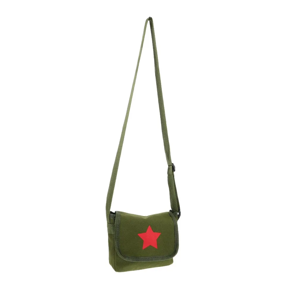 Angoily Borsa Tracolla Canvas Stella Verde 21,5 cm Ragazzi