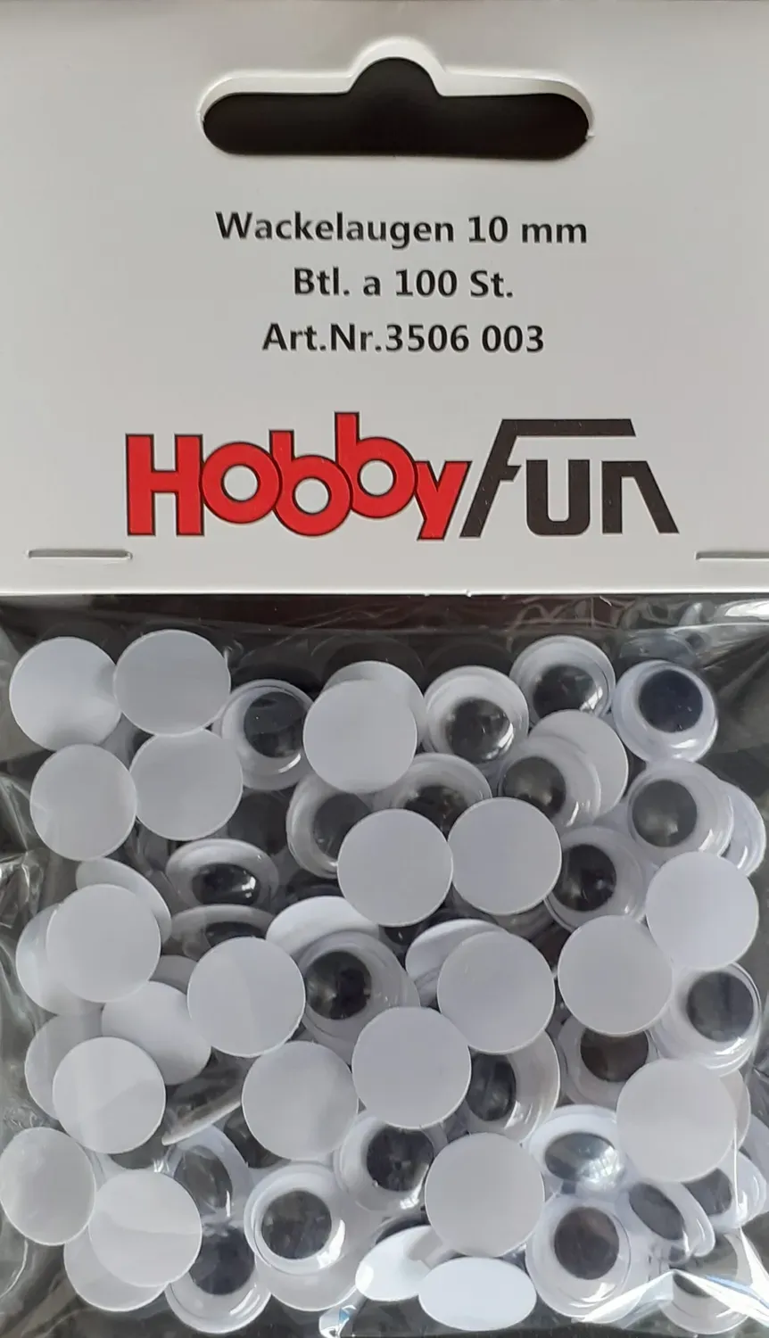 Deco Foam Occhi Mobili 10mm 100 Pezzi Adesivi
