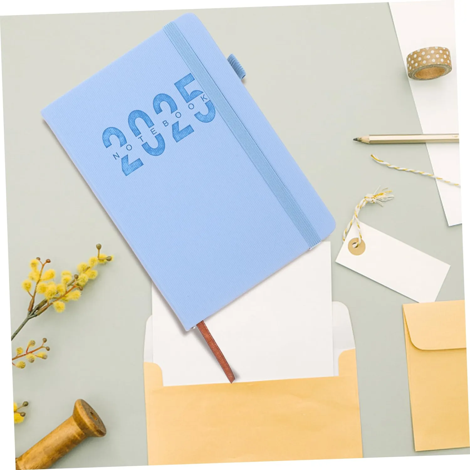 Angoily agenda planner 2025 settimanale mensile blu