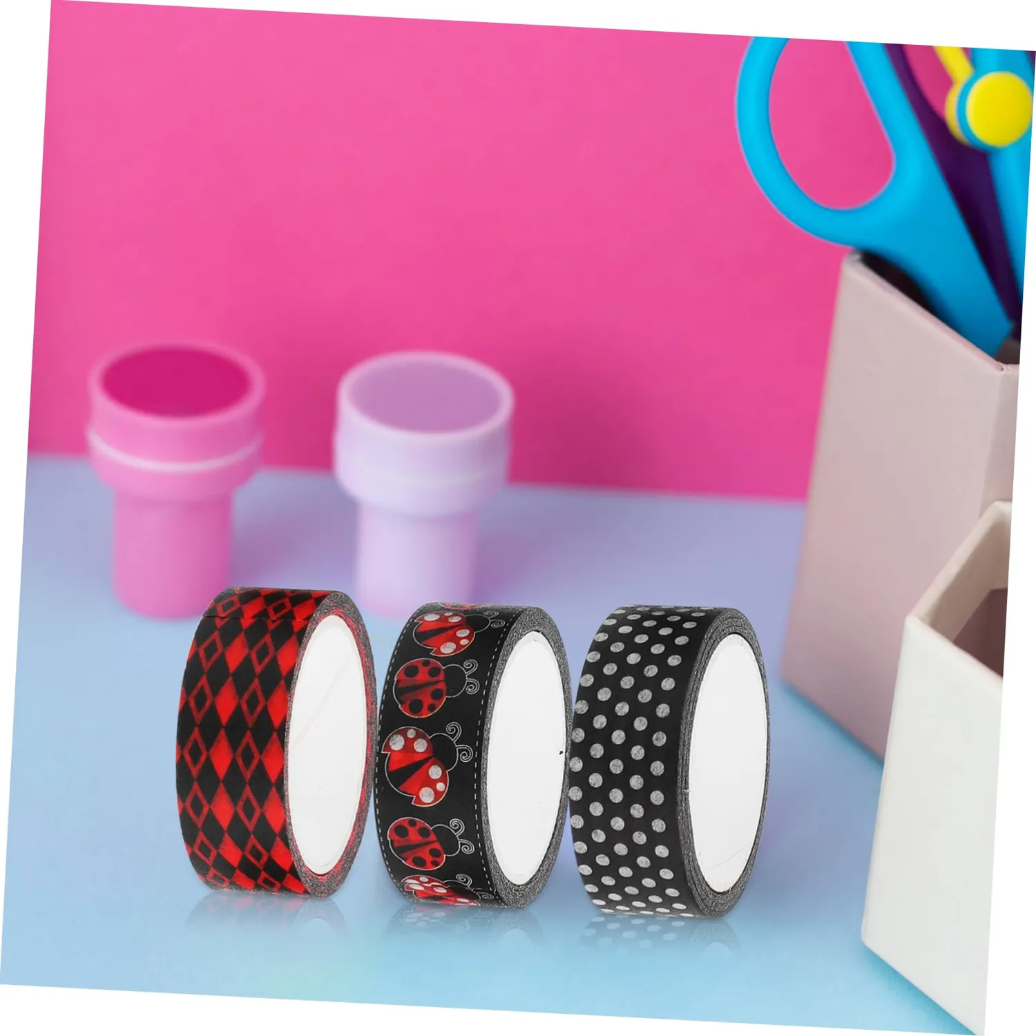 Angoily Nastro Washi Coccinella Decorativo Senza Residui