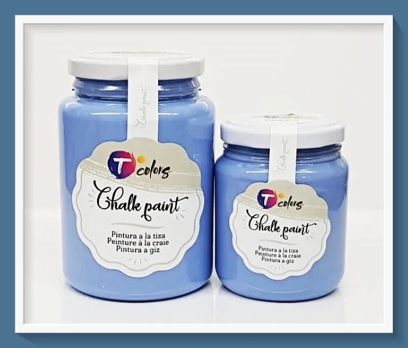 Tcolors Mediterranean Blue pittura gesso 400ml opaca
