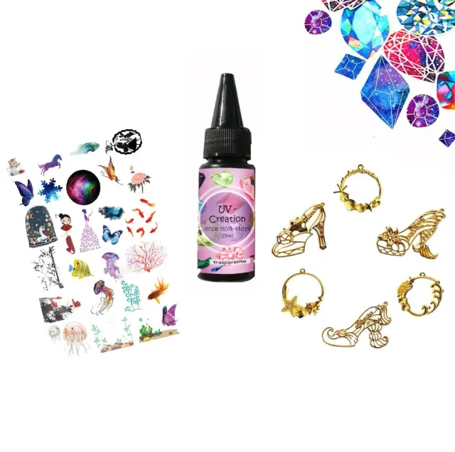 Naturesin Set UV kit resina UV 25 ml trasparente