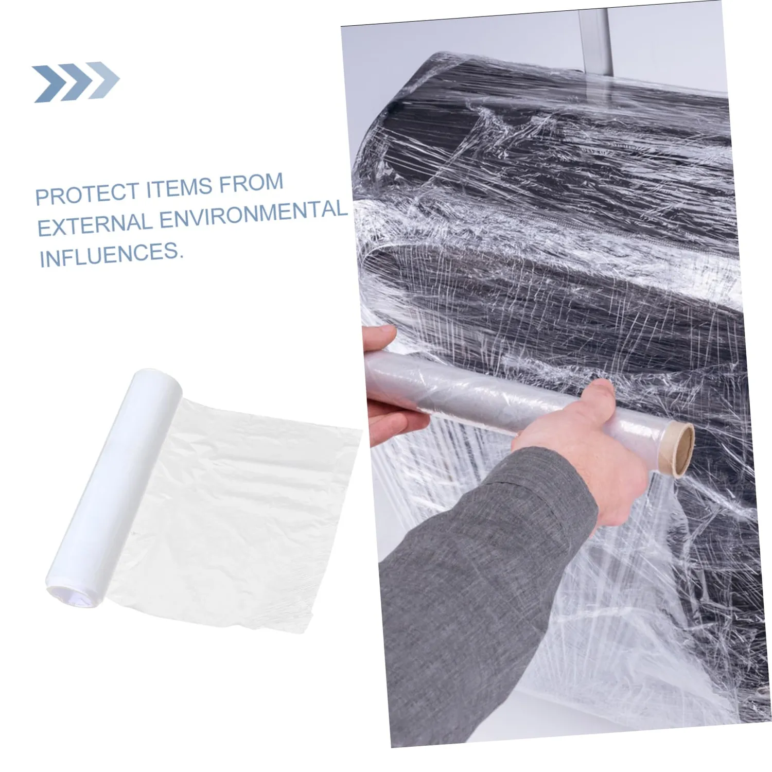 Angoily pellicola estensibile imballaggio 45 cm HDPE trasparente