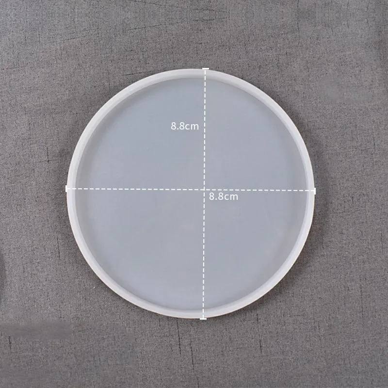 Naturesin stampo circolare silicone 8,8 cm per resina e gesso