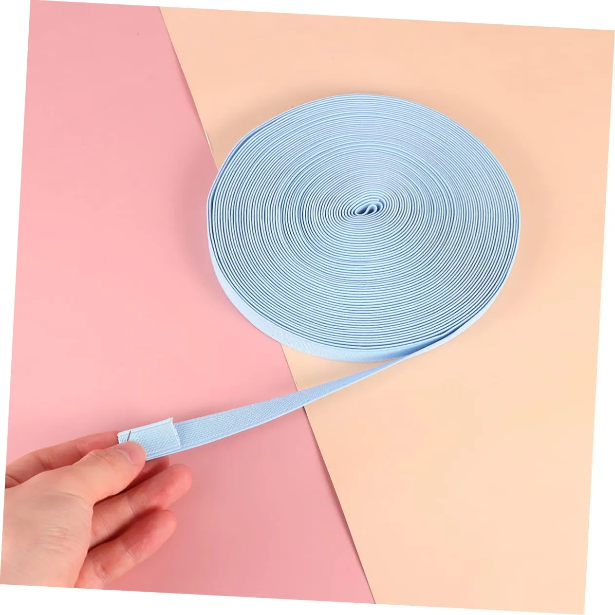 Angoily Elastico banda piatta blu poliestere alta elasticità