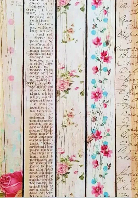 Deco Foam Tela DF4200 carta di riso adesiva decoupage