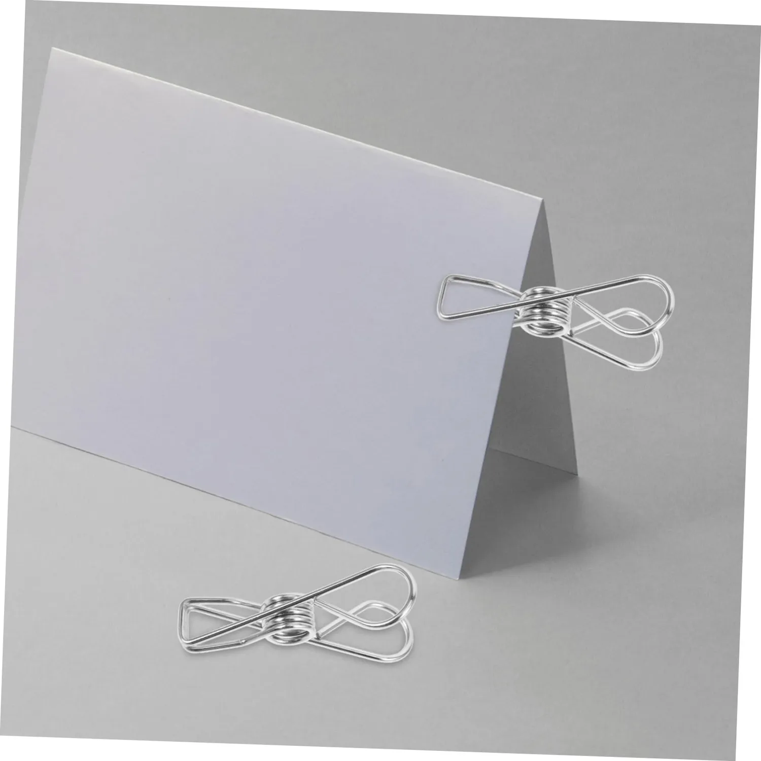 Angoily Clip Foto Acciaio Inox 10 Pezzi Argento