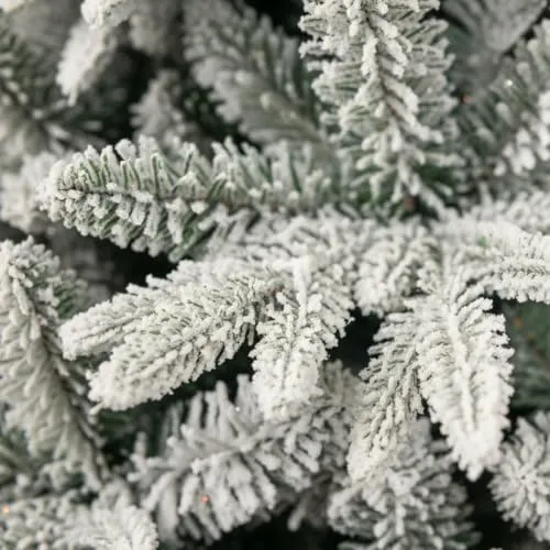 GIODICART Nevira albero di Natale innevato 210 cm
