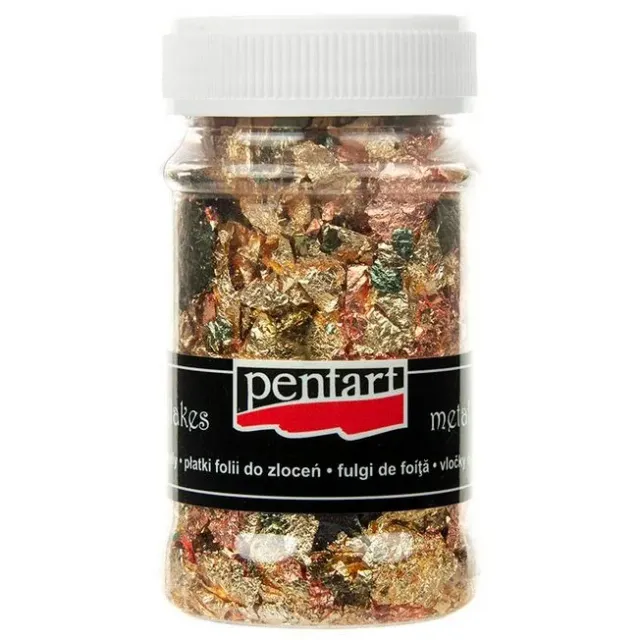 Pentart M10 scaglie metalliche oro-rame-blu 1 g