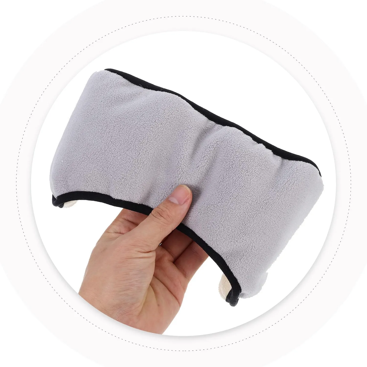 Angoily Paraorecchie Sonno Pile Grigio Regolabile