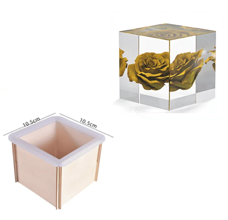 Naturesin cassaforma cubo resina 8,5x8,5x8 cm silicone