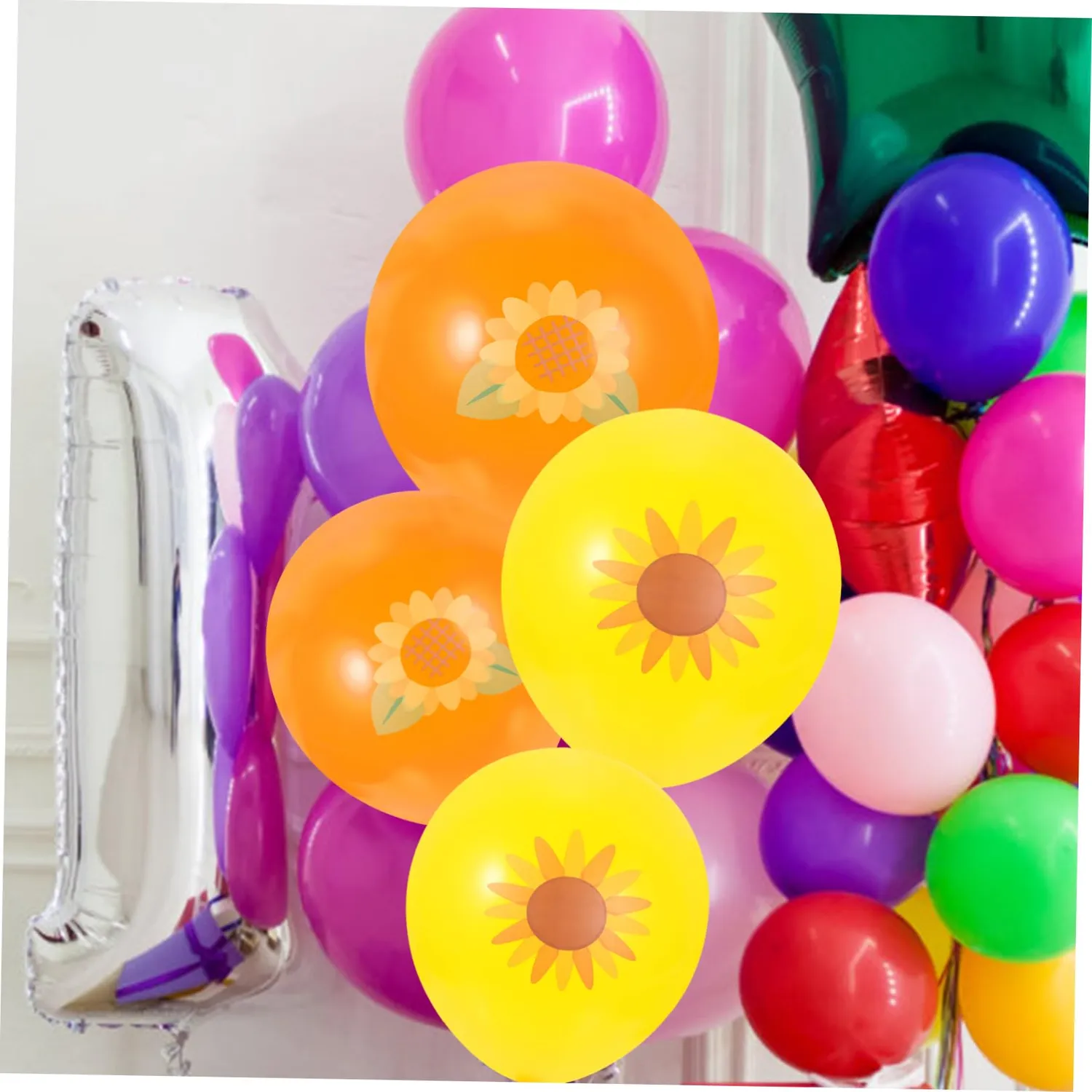 Angoily palloncini girasole 15 pezzi per feste estive