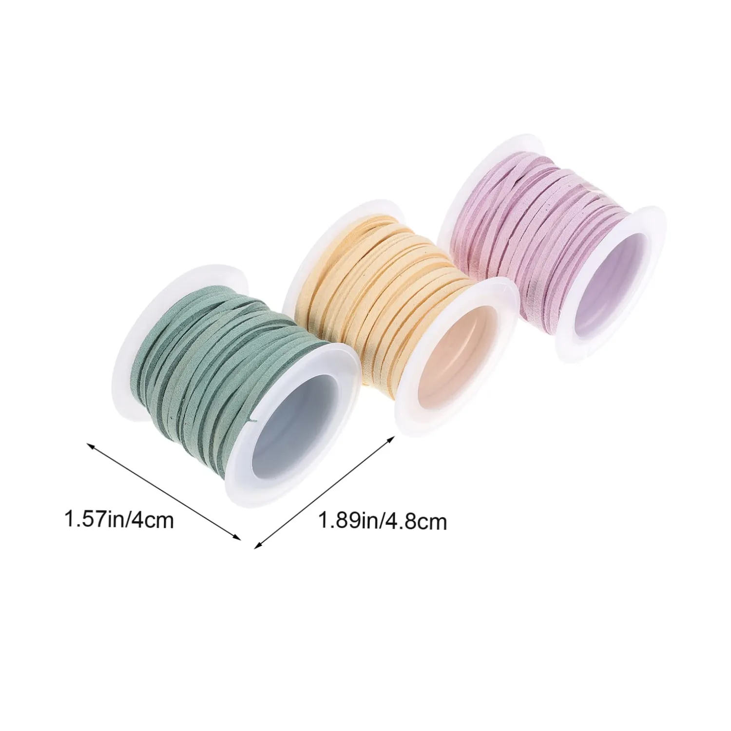 Angoily Nastro Decorativo Floreale 3 Rotoli 4,8 cm Poliestere