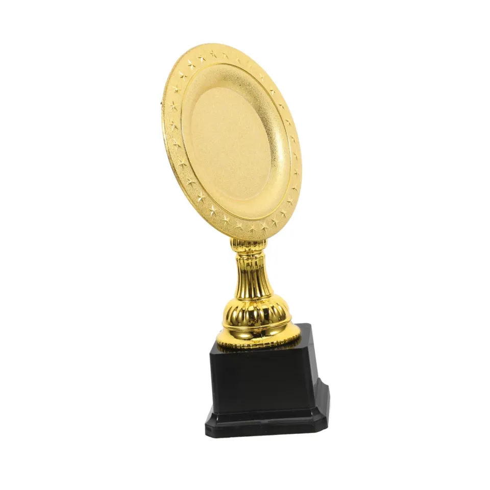 Angoily Coppa Trofeo Oro Plastica 26,5 cm Feste Scuola