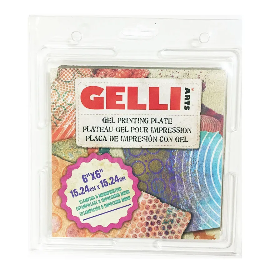 Gelli Arts Printing Plate piastra gel 6x6 quadrata riutilizzabile