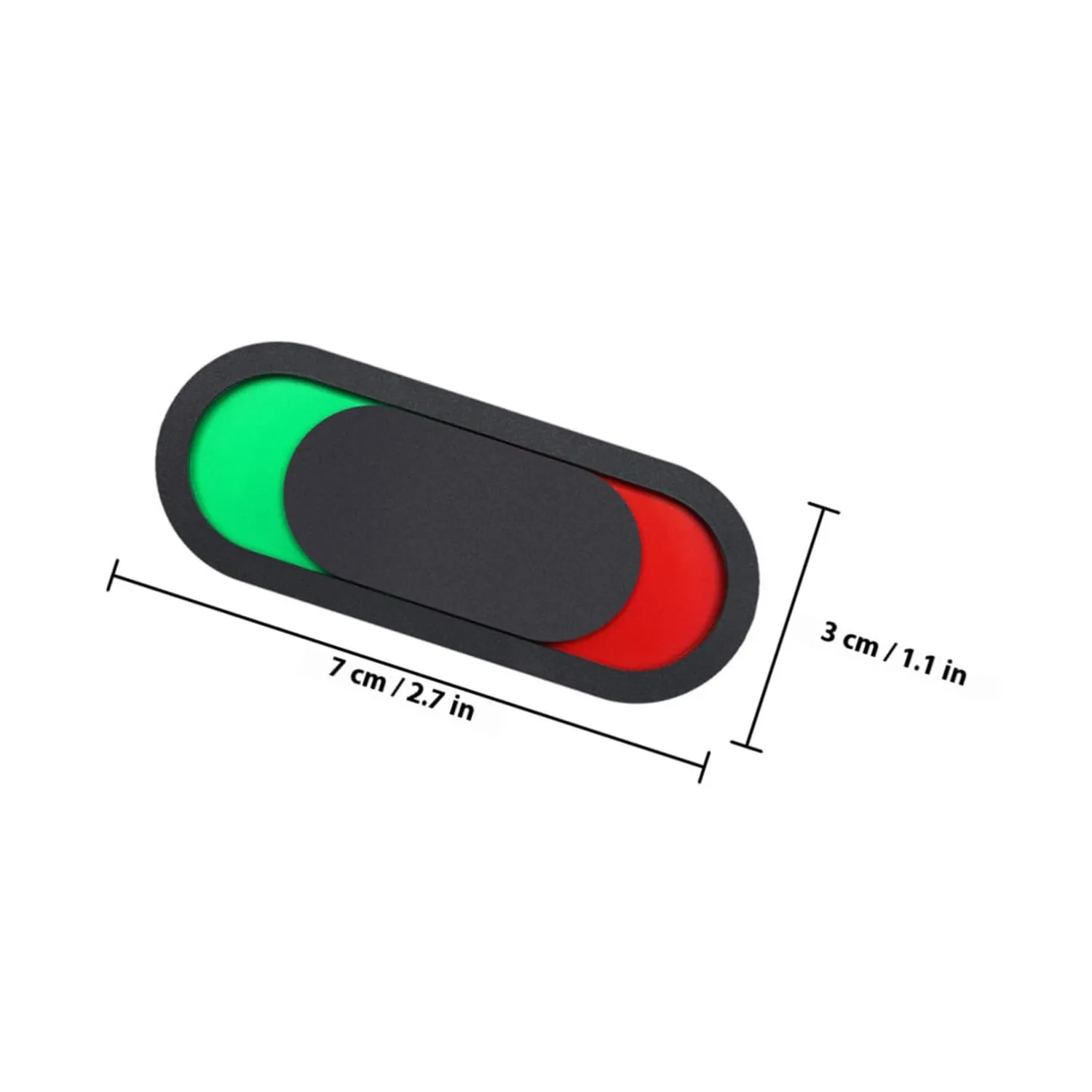 Angoily cartelli porta scorrevoli neri 6 pezzi 7x3 cm