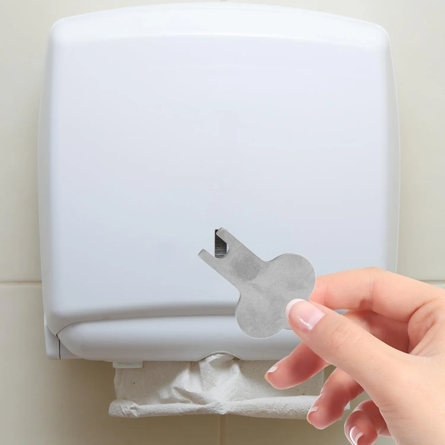 Angoily Chiave Dispenser Carta Metallo per Bagni Commerciali