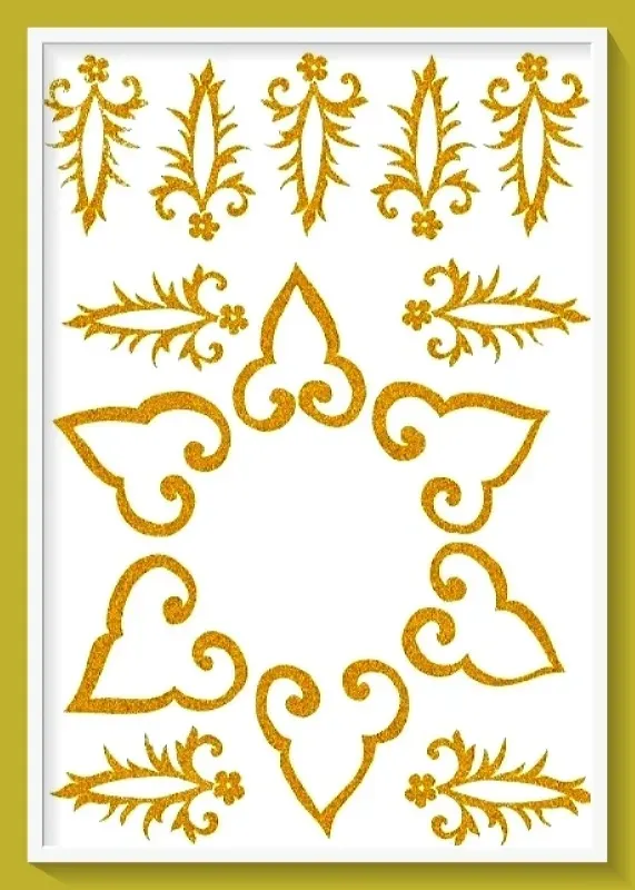 Deco Foam S-08 GS-08 transfer glitter oro 17x25