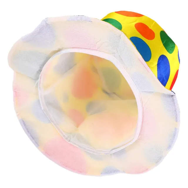 Angoily Cappello Clown Costume Multicolore Tessuto 28cm