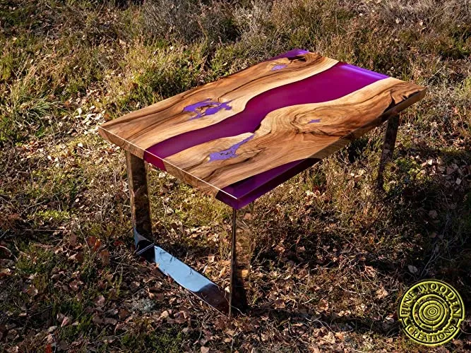 Naturesin Assi Noce Spagnolo 130cm Tavolo River 3cm