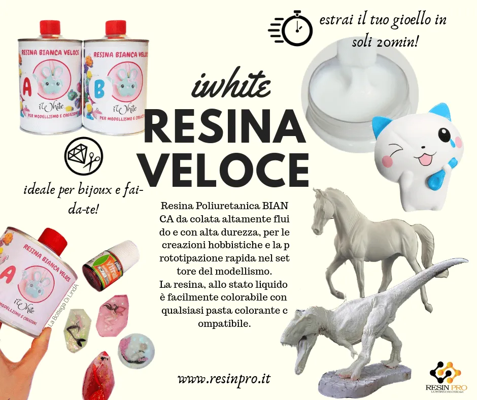 Naturesin IWhite resina poliuretanica bianca 10 min