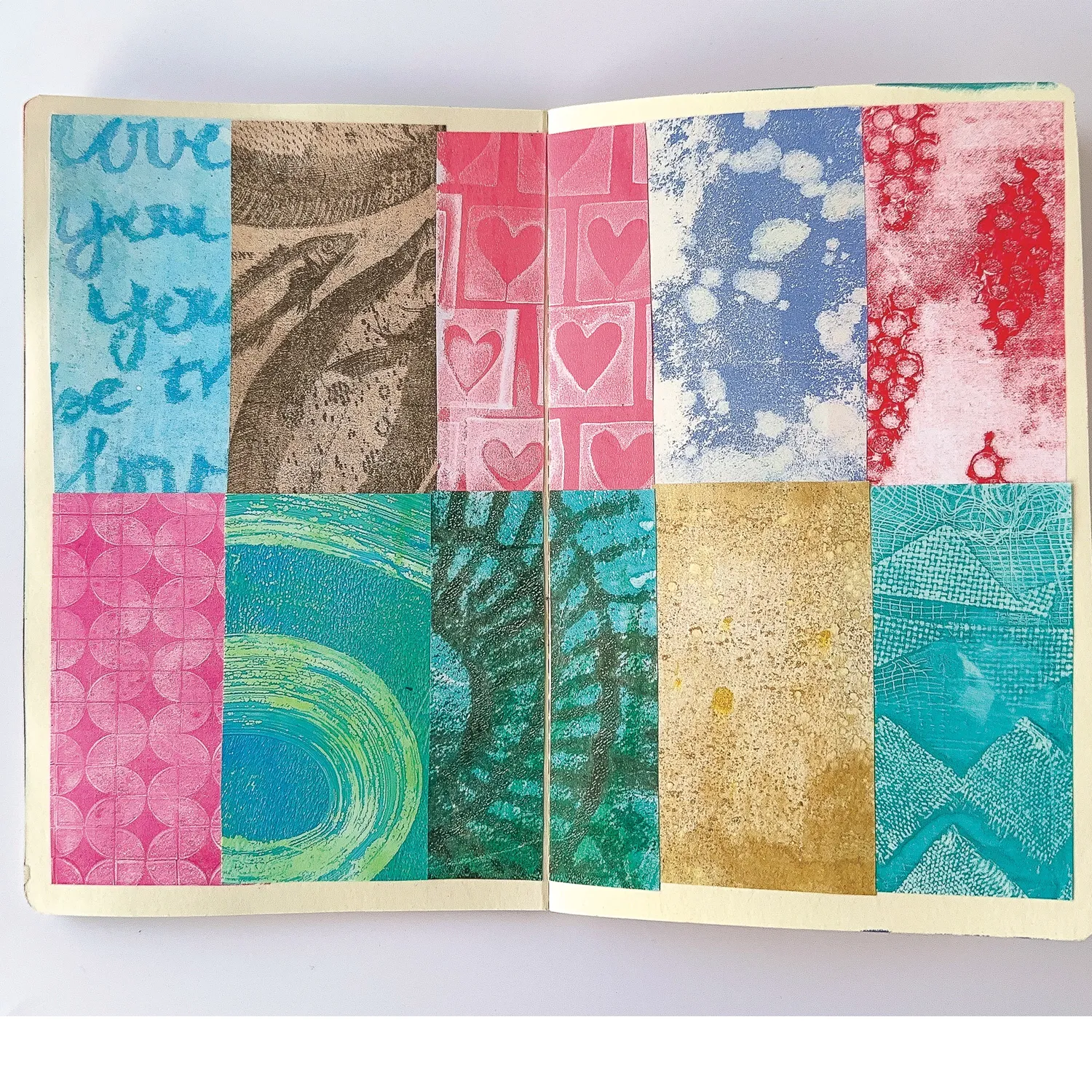 Gelli Arts Journal Kit stampa gel con piastra 3x5 e journal