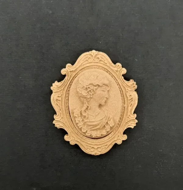 Deco Foam 0477 cameo legno decorativo 4,5x5 cm