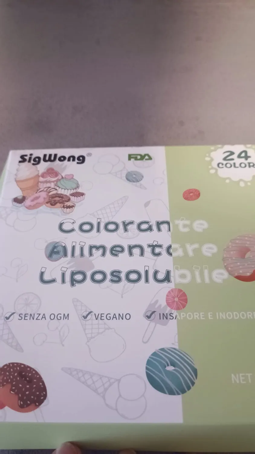 Sigwong Coloranti Alimentari Cioccolato 24pz Liposolubili Olio