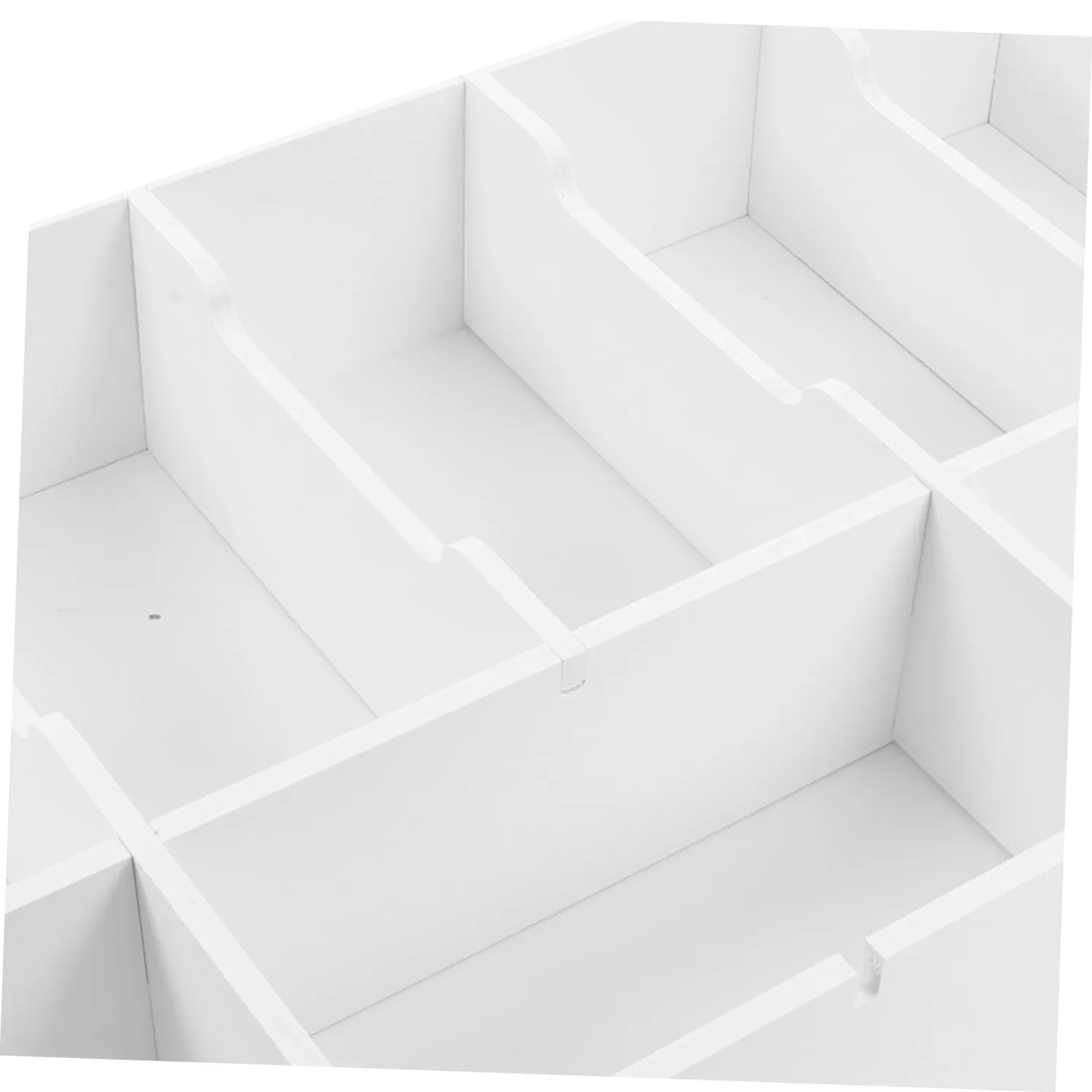 Angoily organizer contanti PVC vassoio cassa multiuso bianco