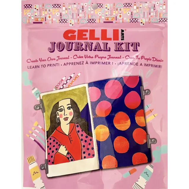 Gelli Arts Journal Kit stampa gel con piastra 3x5 e journal