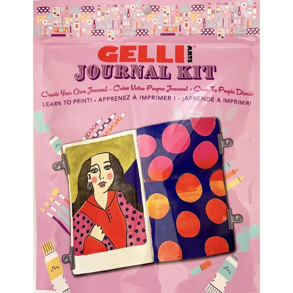 Gelli Arts Journal Kit stampa gel con piastra 3x5 e journal