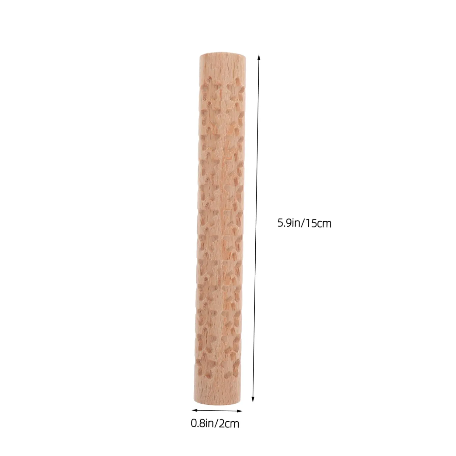 Angoily Mattarello in Legno Stella per Biscotti e Pasta