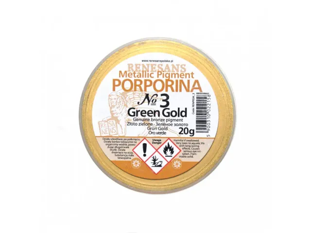 Deco Foam porporina oro Green Gold 20 g metallizzata